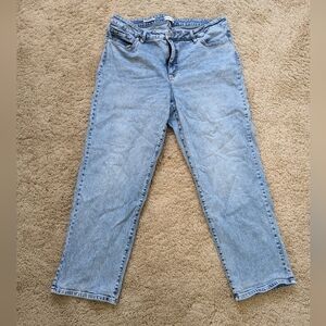 Ava & Viv 90s High Rise Straight Leg Jeans, size 18